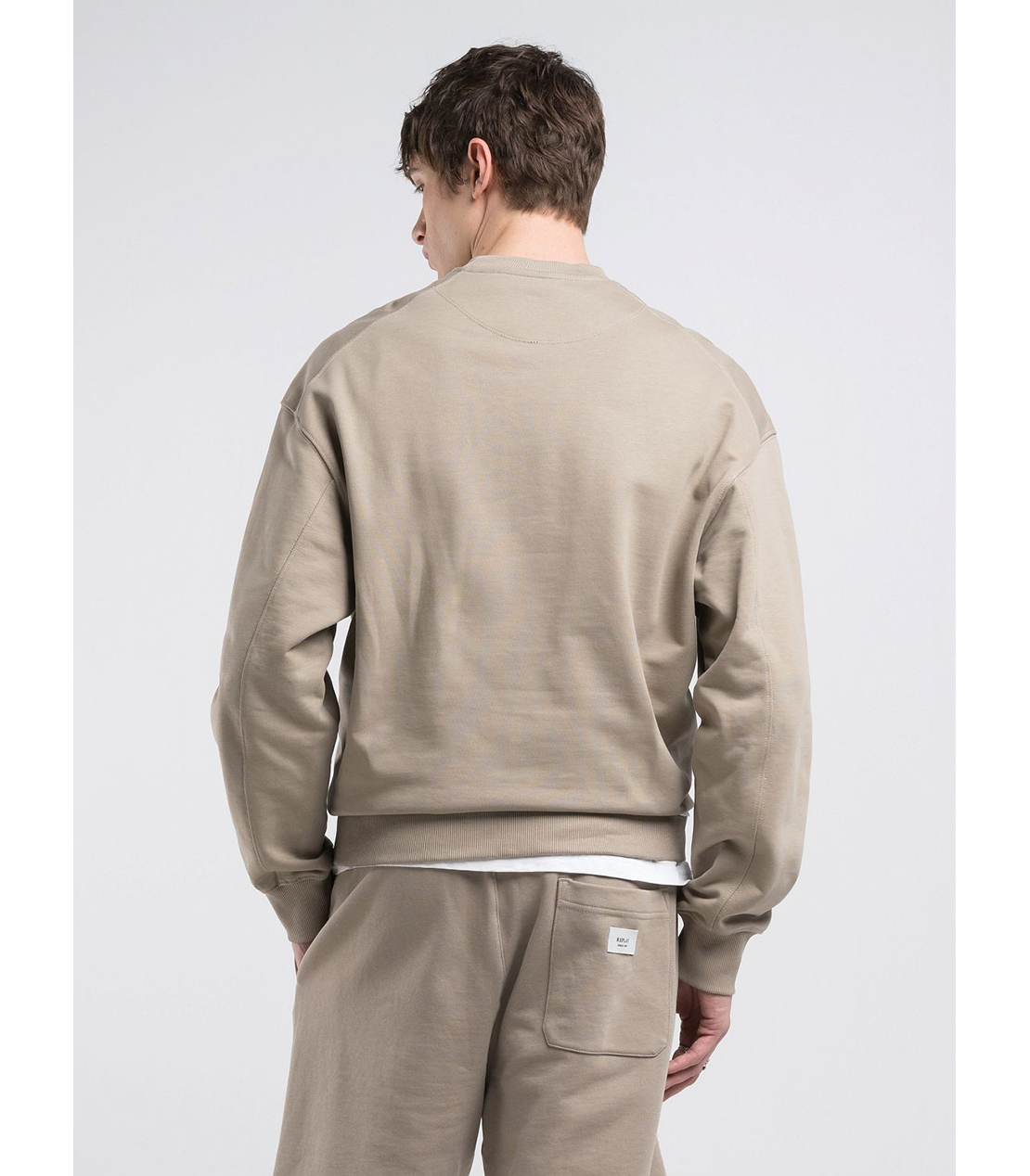 レタリング付きリラックスフィットスウェットシャツ 詳細画像 ベージュ 2